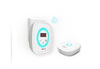 這是一款可以當(dāng)夜燈和時鐘使用的無線門鈴！